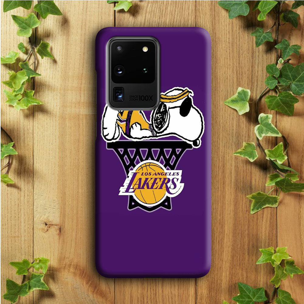 NBA Lakers Snoopy Basketball Samsung Galaxy S20 Ultra Case