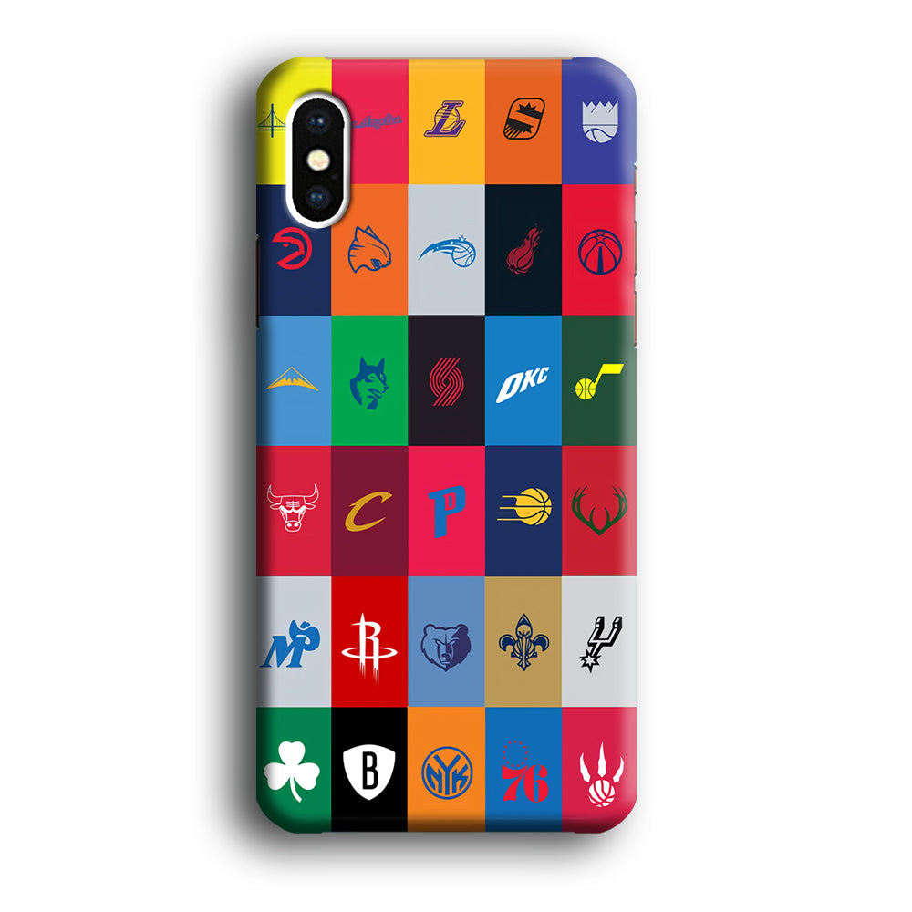 NBA Team Logos iPhone Xs Case