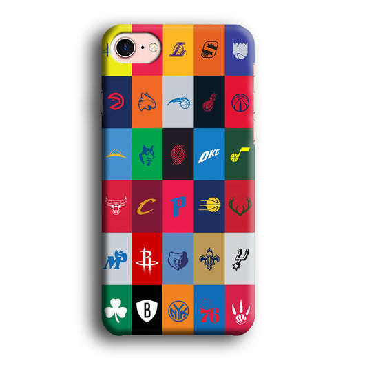 NBA Team Logos iPhone 8 Case