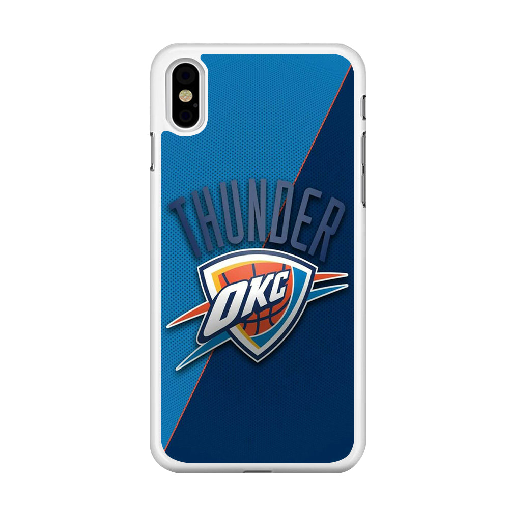 NBA Thunder Basketball 001 iPhone Xs Case