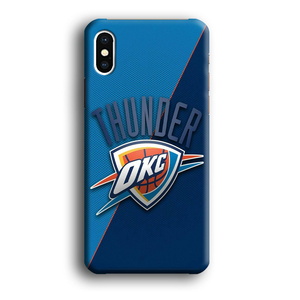 NBA Thunder Basketball 001 iPhone Xs Case