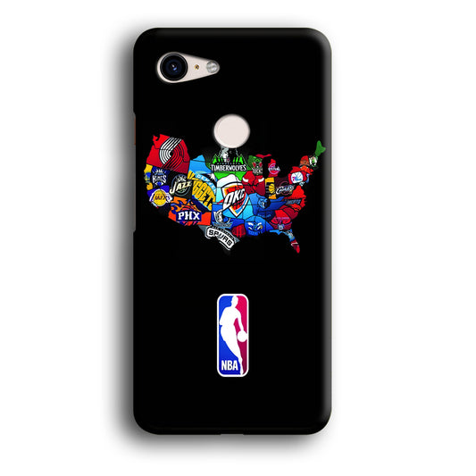 NBA Basketball Google Pixel 3 XL 3D Case