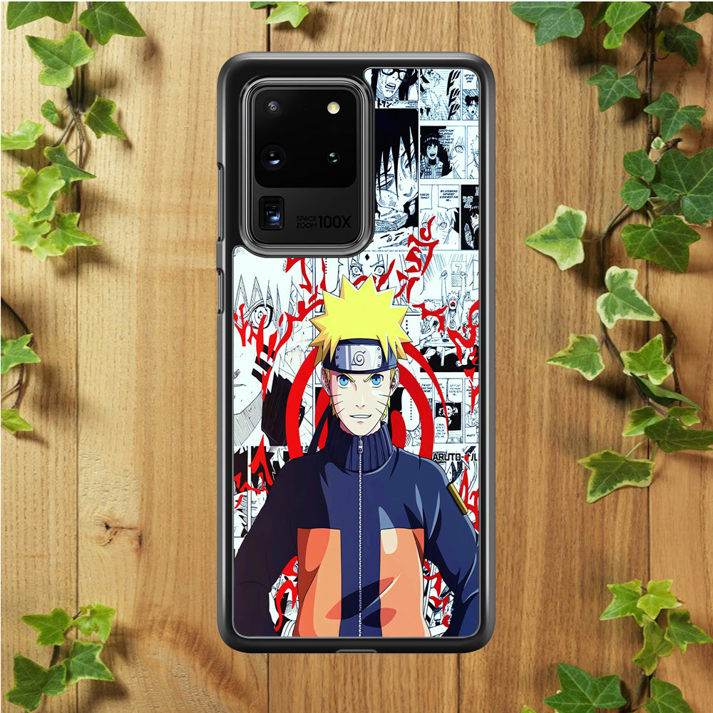 Naruto Comic Background Samsung Galaxy S20 Ultra Case