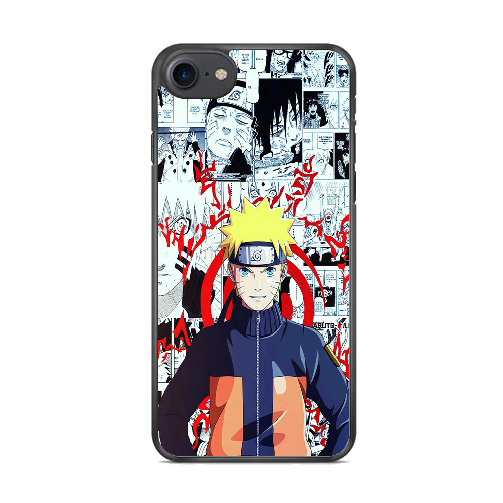 Naruto Comic Background iPhone 8 Case