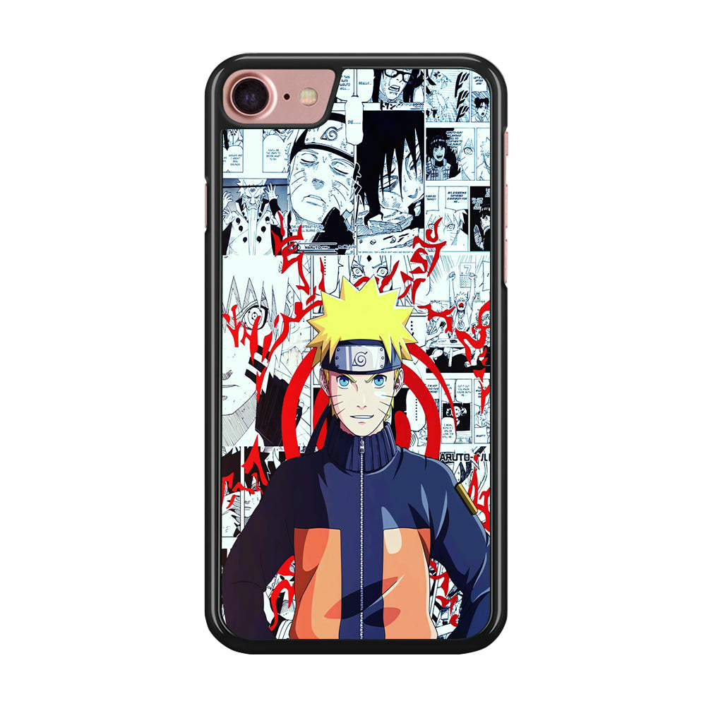 Naruto Comic Background iPhone SE 2020 Case