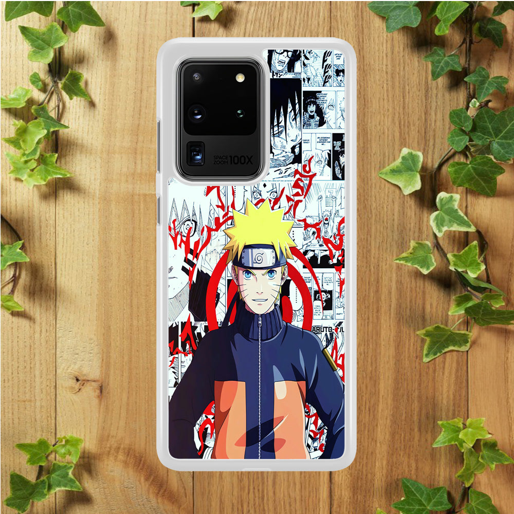 Naruto Comic Background Samsung Galaxy S20 Ultra Case