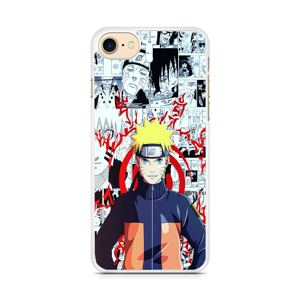 Naruto Comic Background iPhone 8 Case