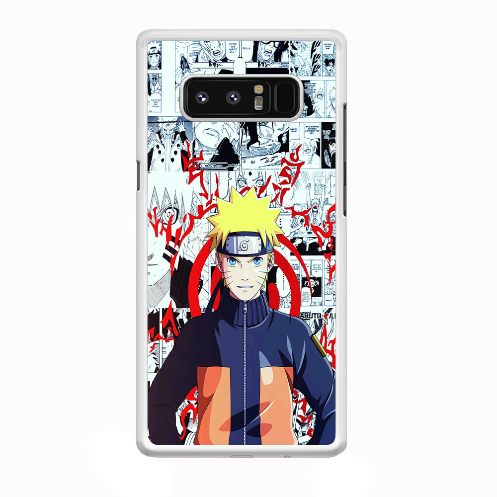 Naruto Comic Background Samsung Galaxy Note 8 Case