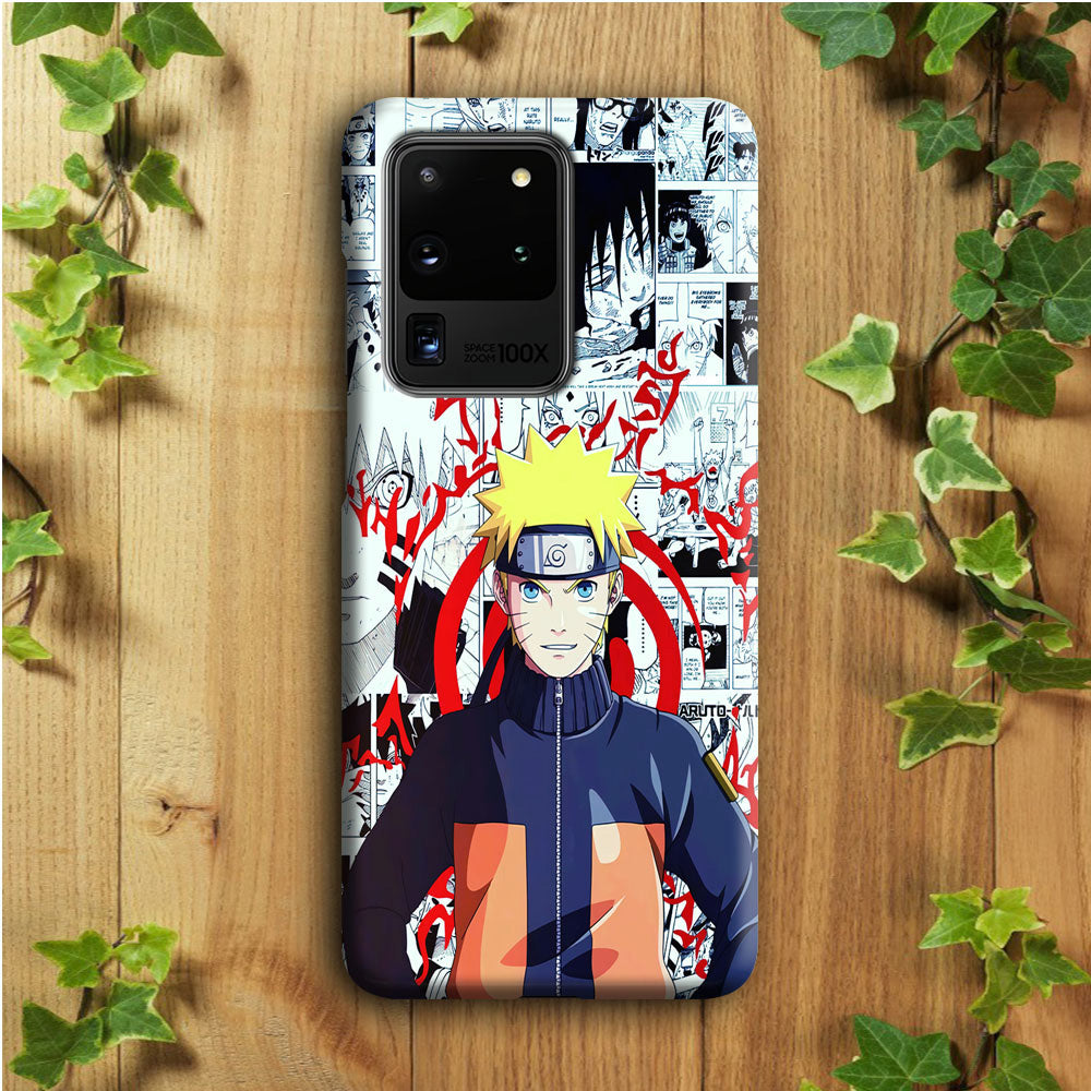 Naruto Comic Background Samsung Galaxy S20 Ultra Case