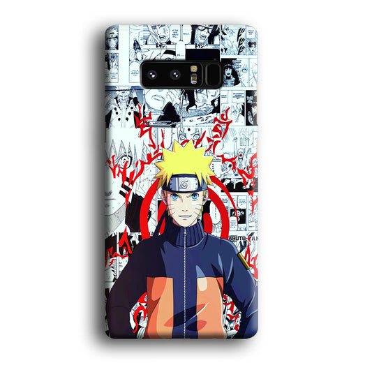 Naruto Comic Background Samsung Galaxy Note 8 Case