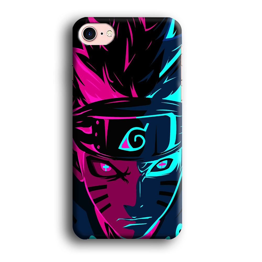 Naruto Purple Blue Art iPhone SE 2020 Case