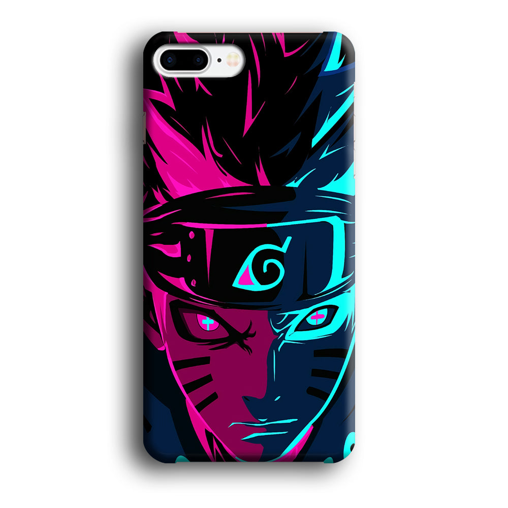 Naruto Purple Blue Art iPhone 8 Plus Case