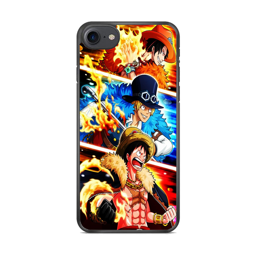 One Piece Ace Sabo Luffy iPhone 8 Case