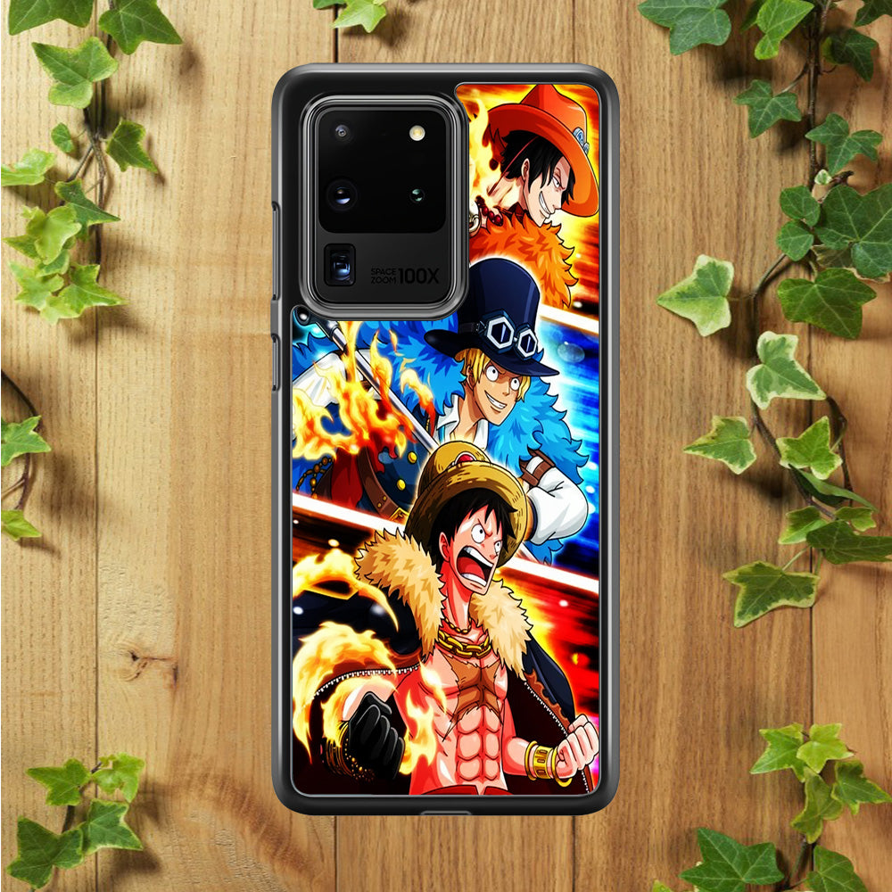 One Piece Ace Sabo Luffy Samsung Galaxy S20 Ultra Case