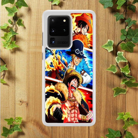 One Piece Ace Sabo Luffy Samsung Galaxy S20 Ultra Case