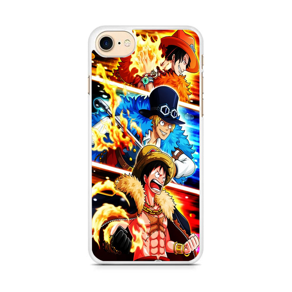 One Piece Ace Sabo Luffy iPhone 8 Case