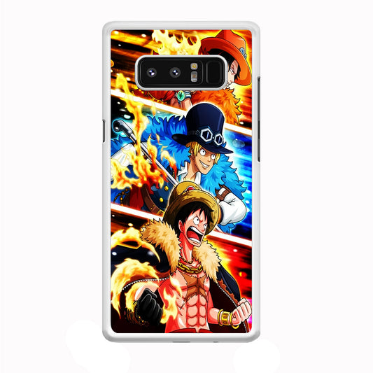 One Piece Ace Sabo Luffy Samsung Galaxy Note 8 Case