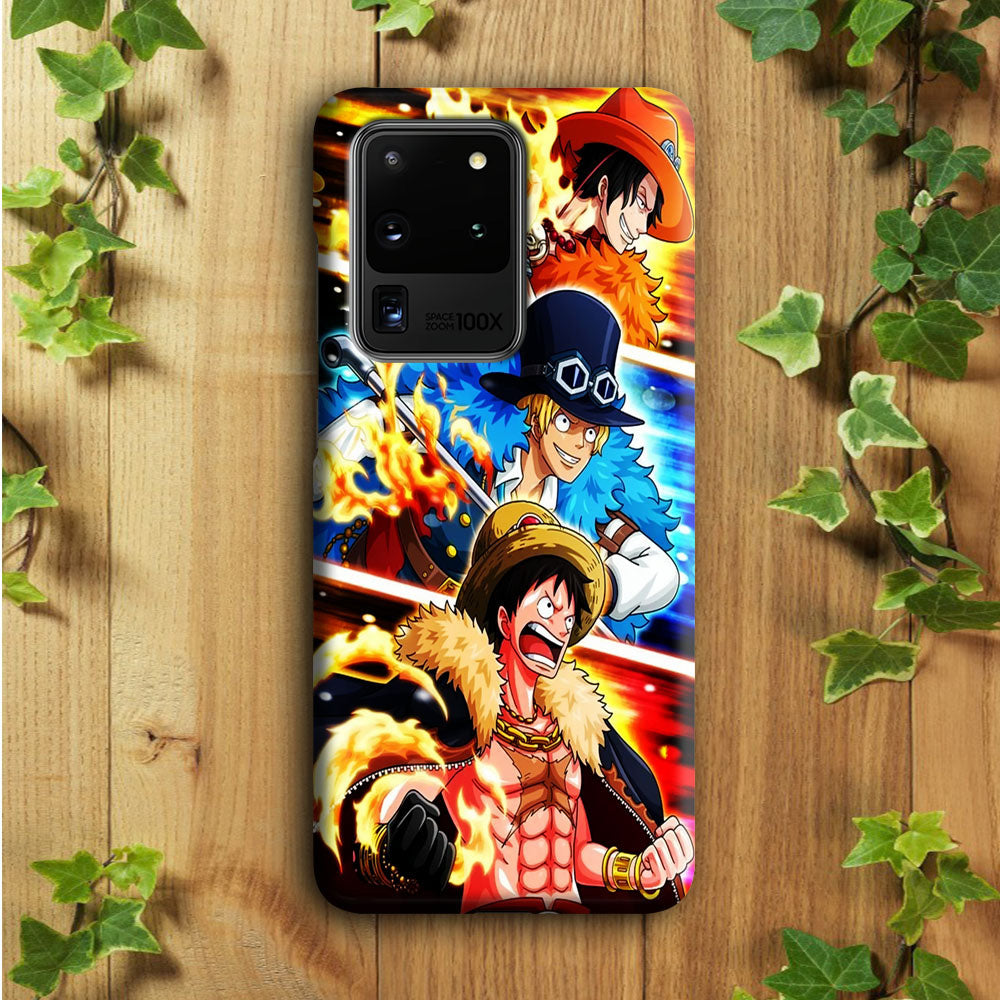 One Piece Ace Sabo Luffy Samsung Galaxy S20 Ultra Case