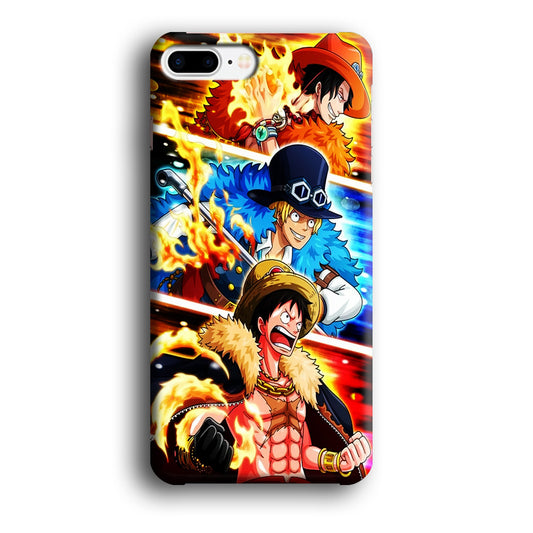 One Piece Ace Sabo Luffy iPhone 8 Plus Case