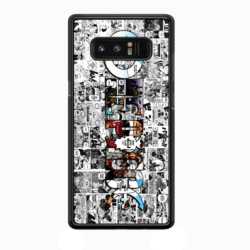 One Piece Comic Background Samsung Galaxy Note 8 Case