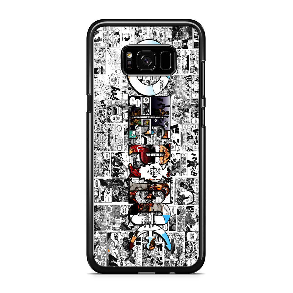 One Piece Comic Background Samsung Galaxy S8 Case