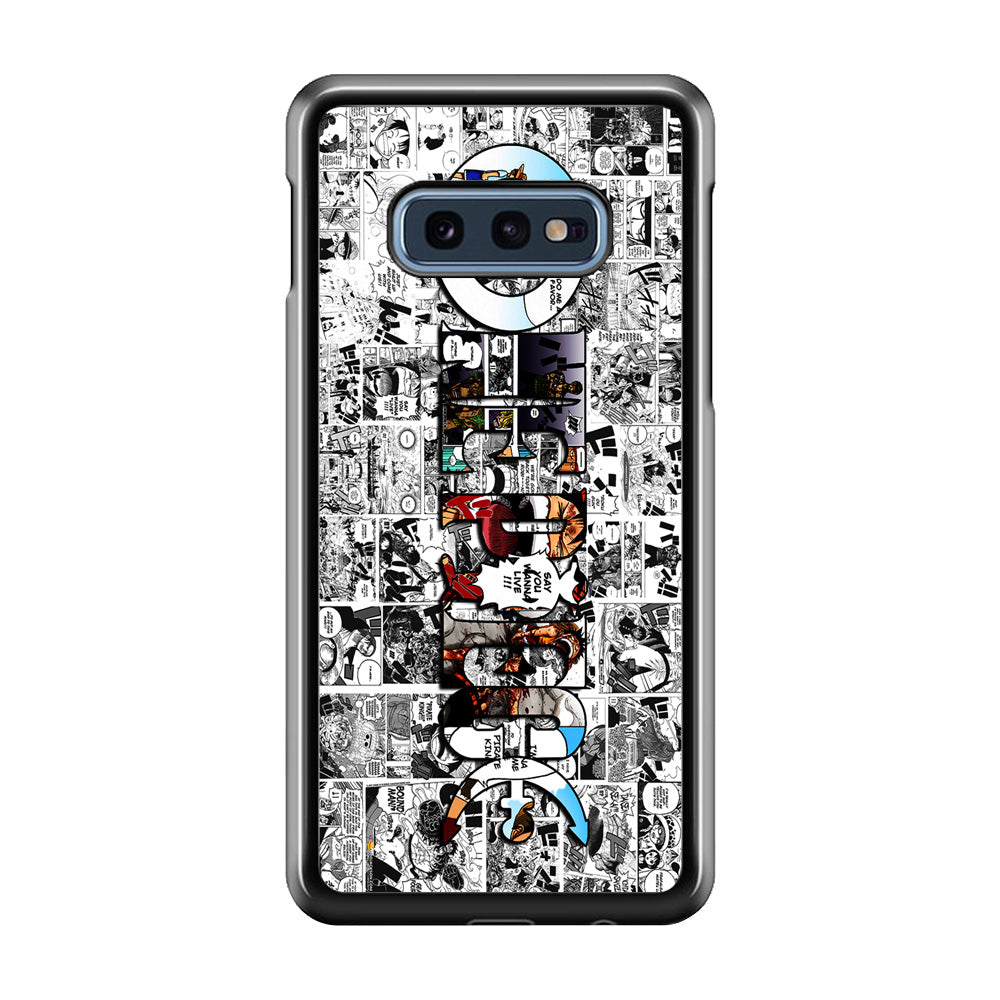 One Piece Comic Background Samsung Galaxy S10E Case