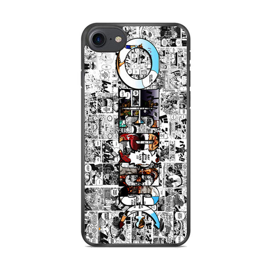 One Piece Comic Background iPhone 8 Case