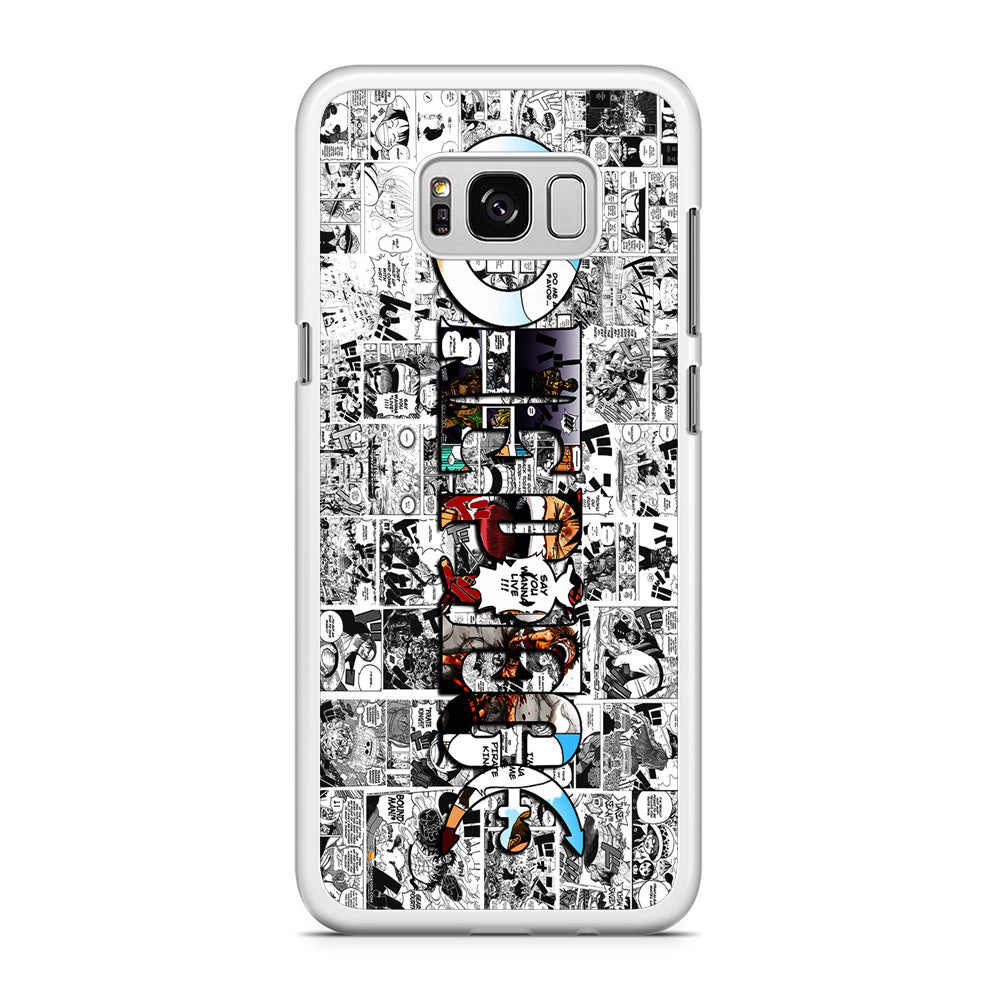 One Piece Comic Background Samsung Galaxy S8 Case