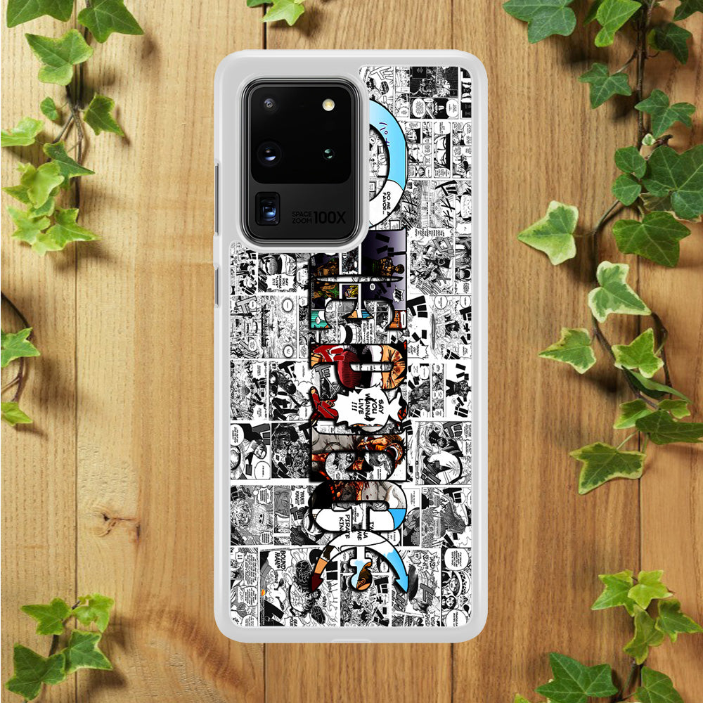 One Piece Comic Background  Samsung Galaxy S20 Ultra Case