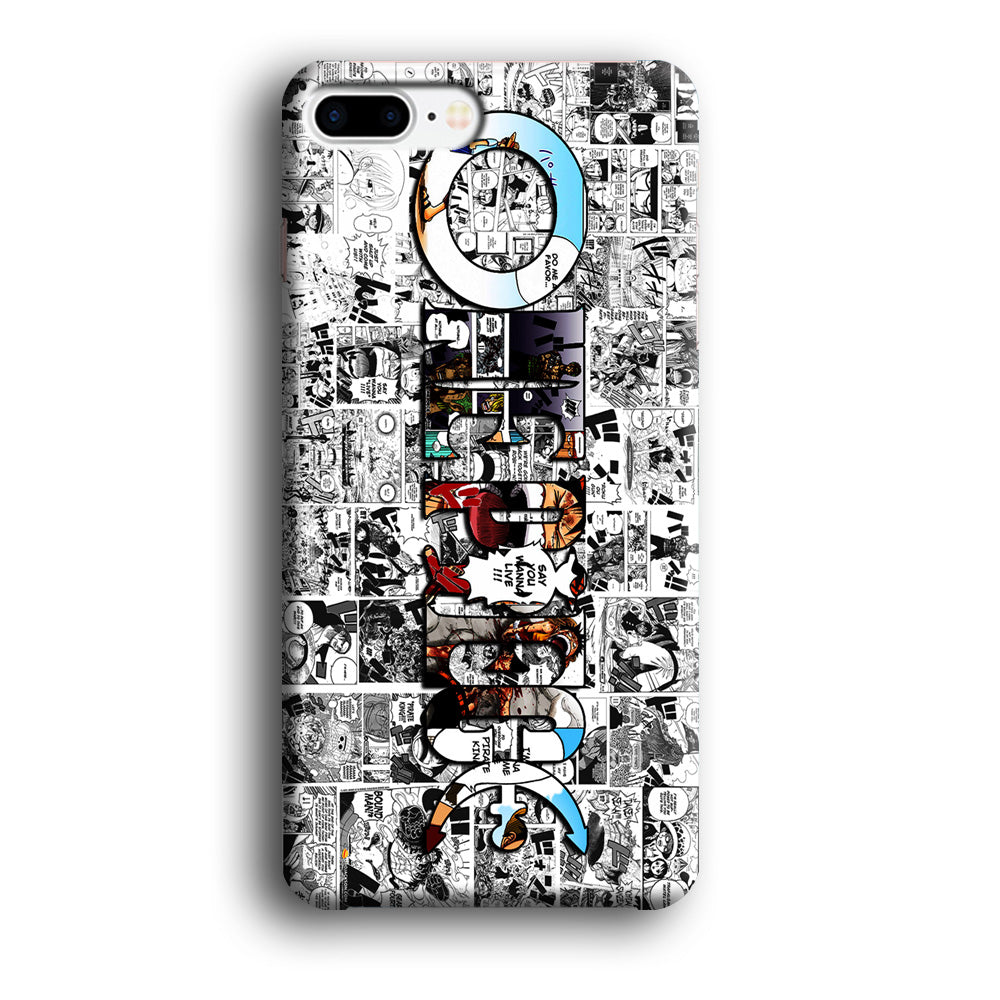 One Piece Comic Background iPhone 8 Plus Case