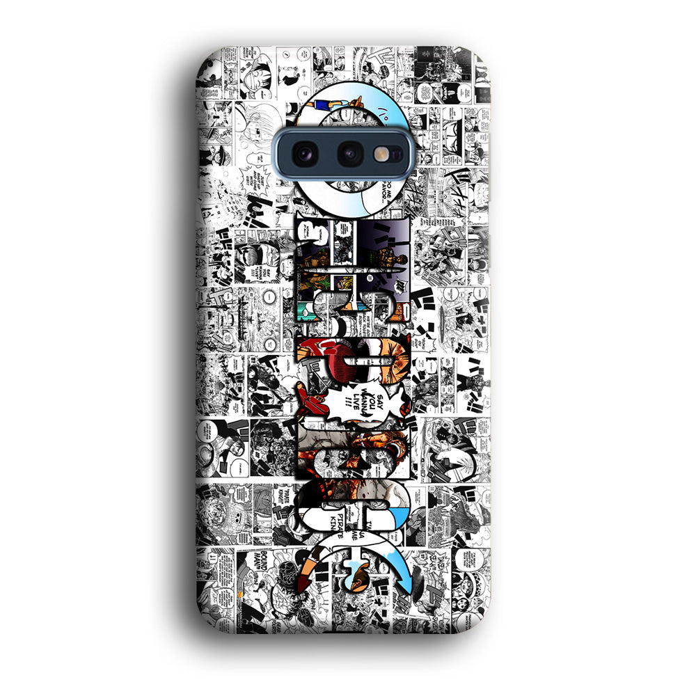 One Piece Comic Background Samsung Galaxy S10E Case