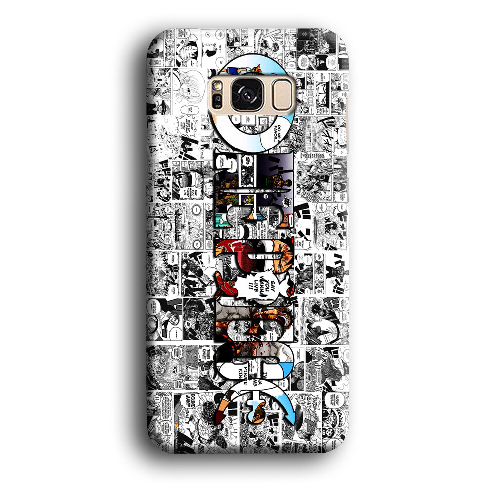 One Piece Comic Background Samsung Galaxy S8 Case