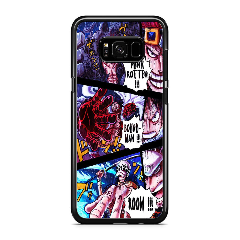 One Piece Luffy Kid Law Comic Samsung Galaxy S8 Case