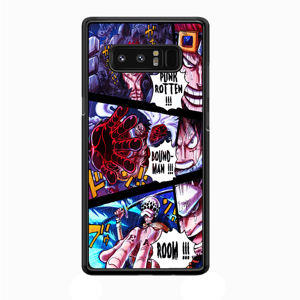 One Piece Luffy Kid Law Comic Samsung Galaxy Note 8 Case