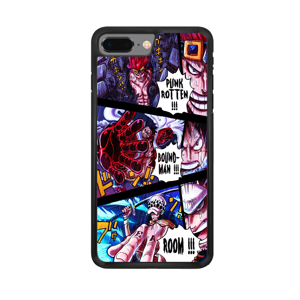 One Piece Luffy Kid Law Comic iPhone 8 Plus Case