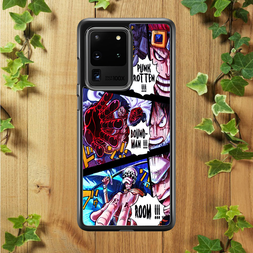 One Piece Luffy Kid Law Comic Samsung Galaxy S20 Ultra Case