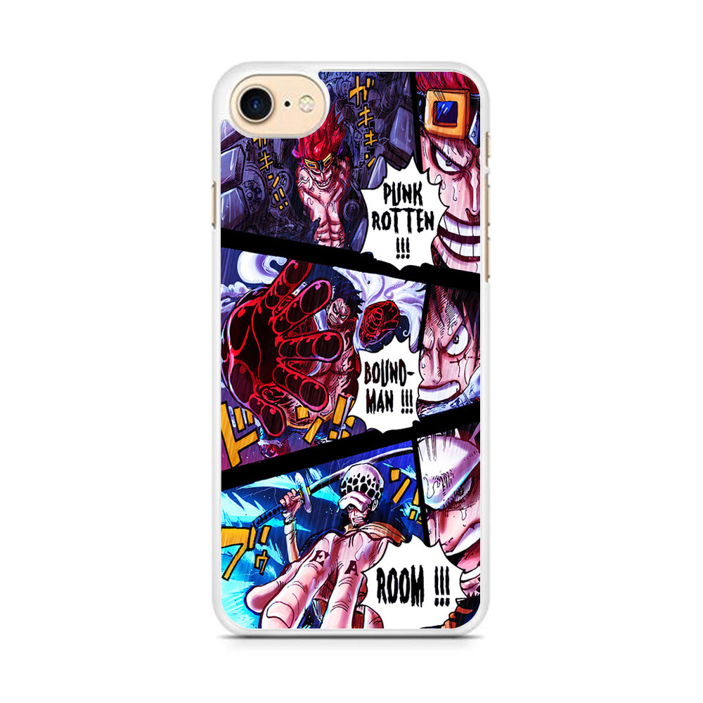 One Piece Luffy Kid Law Comic iPhone 8 Case