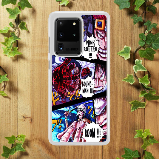 One Piece Luffy Kid Law Comic Samsung Galaxy S20 Ultra Case