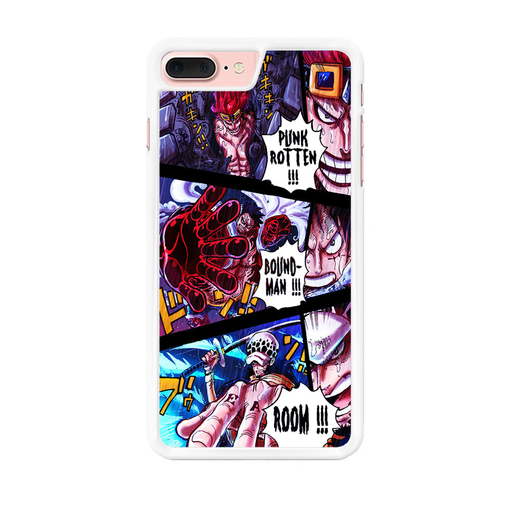 One Piece Luffy Kid Law Comic iPhone 8 Plus Case