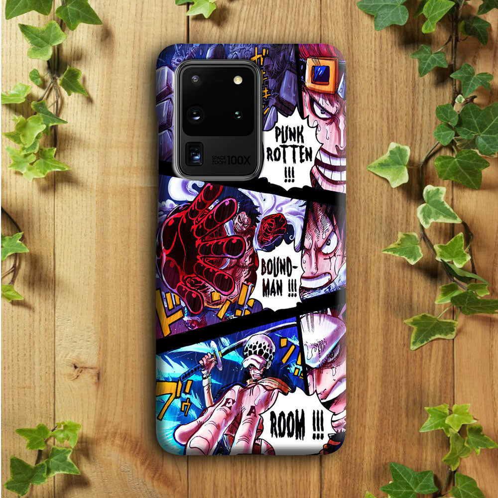 One Piece Luffy Kid Law Comic Samsung Galaxy S20 Ultra Case