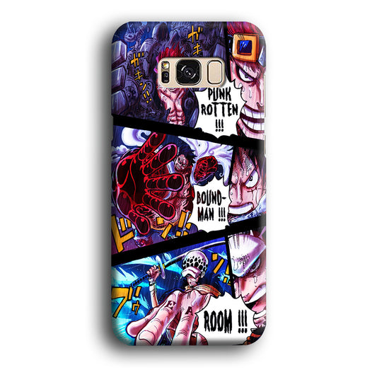 One Piece Luffy Kid Law Comic Samsung Galaxy S8 Case