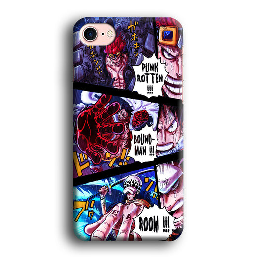 One Piece Luffy Kid Law Comic iPhone 8 Case