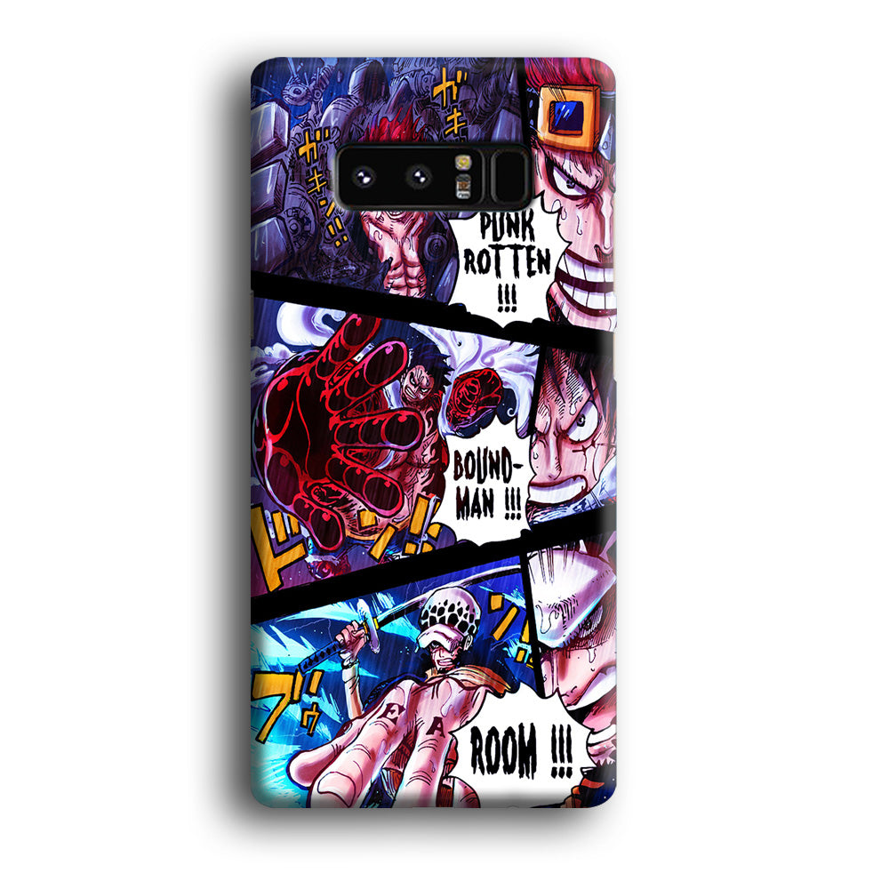 One Piece Luffy Kid Law Comic Samsung Galaxy Note 8 Case