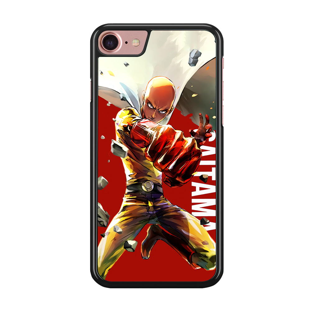 One Punch Man Saitama Red iPhone SE 2020 Case