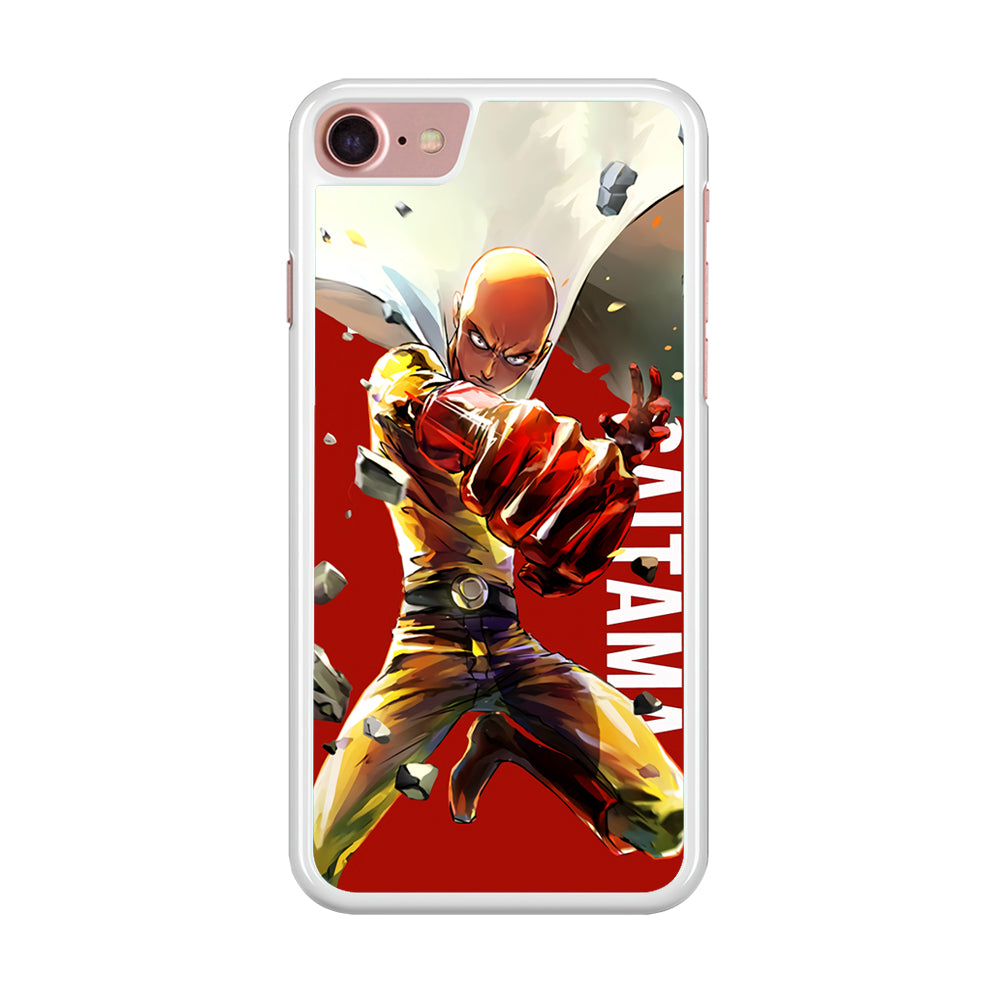 One Punch Man Saitama Red iPhone SE 2020 Case