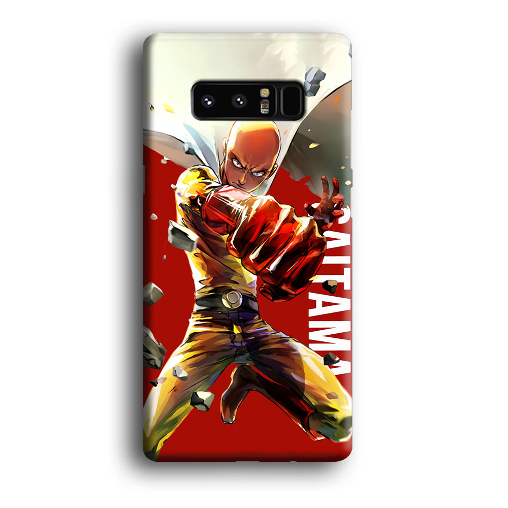 One Punch Man Saitama Red Samsung Galaxy Note 8 Case