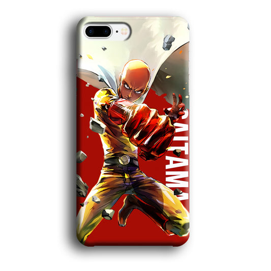 One Punch Man Saitama Red iPhone 8 Plus Case