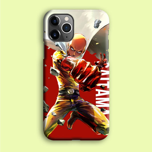 One Punch Man Saitama Red iPhone 12 Pro Case