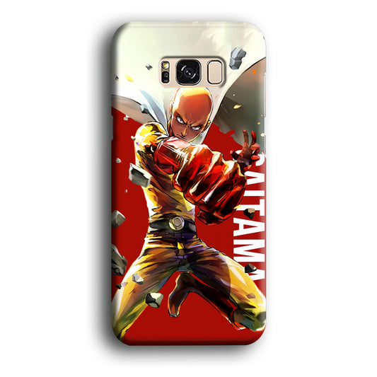 One Punch Man Saitama Red Samsung Galaxy S8 Case