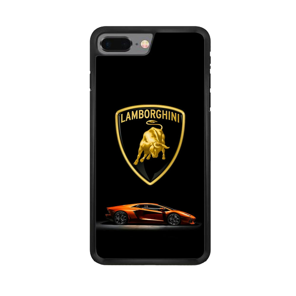 Orange Car Lamborghini Logo iPhone 8 Plus Case